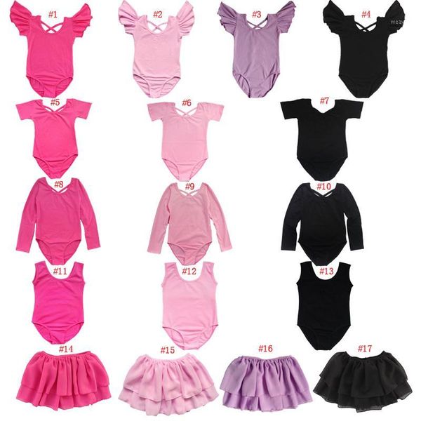 

baohulu 2018 kids long/short sleeve and sleeveless leotards gymnastics dance wear 3-14y baby ballet dance wholesale1, Black;red