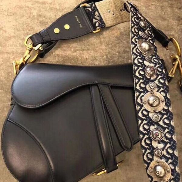 

saddle cd head one shoulder messenger bag leather handbag