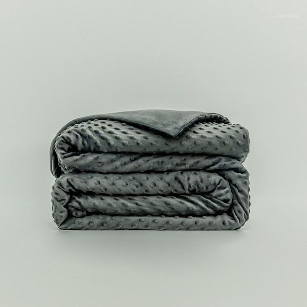 

blankets weighted gravity blanket quilt cover crystal velvet soft breathable sleep comfortable heavy winter for adult1