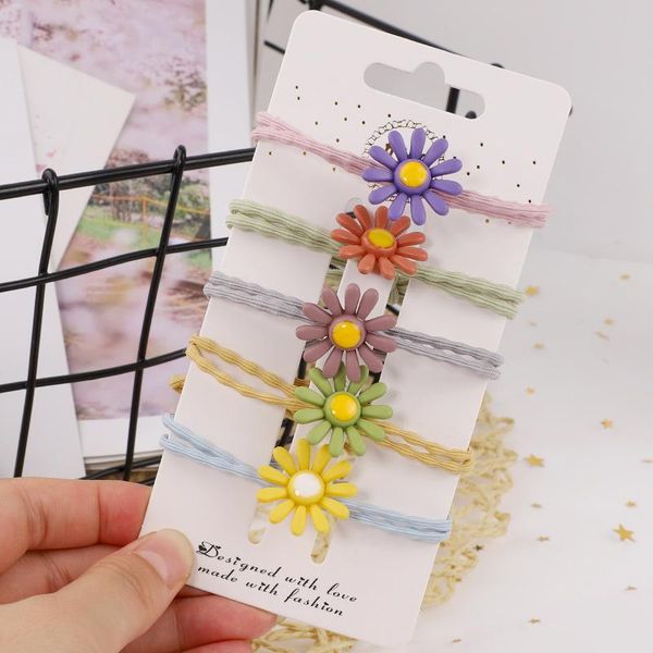 

girls elastic hair bands princess ponytail holder hair scrunchies bee carrot headband children rubber band kids hair accessories qylddc, Slivery;white