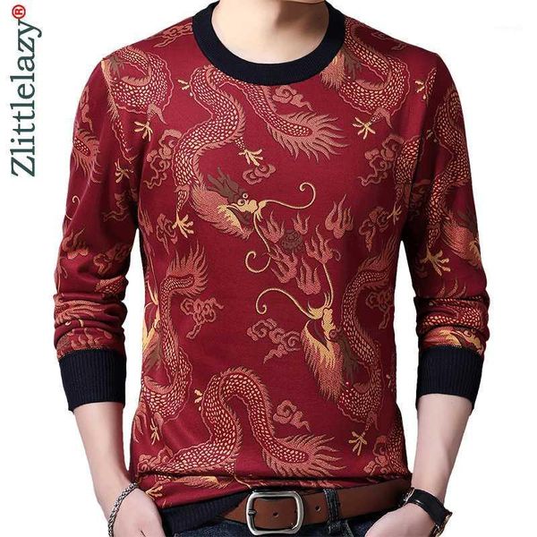 

2020 casual thick warm winter animal knitted pull sweater men wear jersey dress pullover knit mens sweaters male fashions 021571, White;black