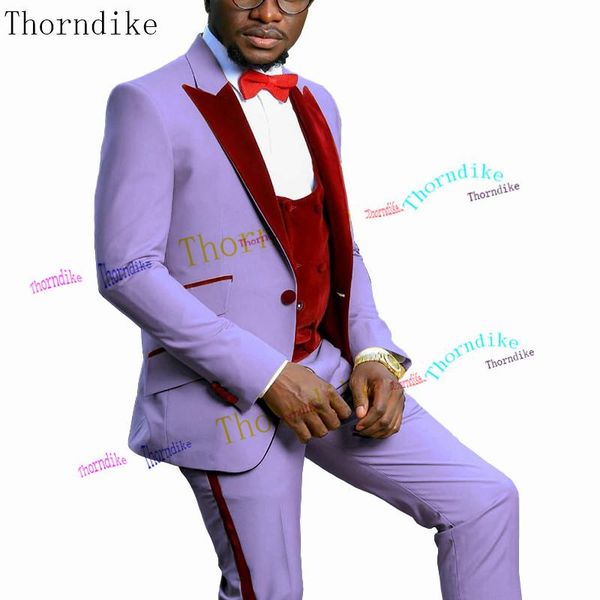 

men's suits & blazers thorndike latest coat designs purple men slim fit tuxedo groom wedding custom prom blazer (jacket+pants+vest)t102, White;black