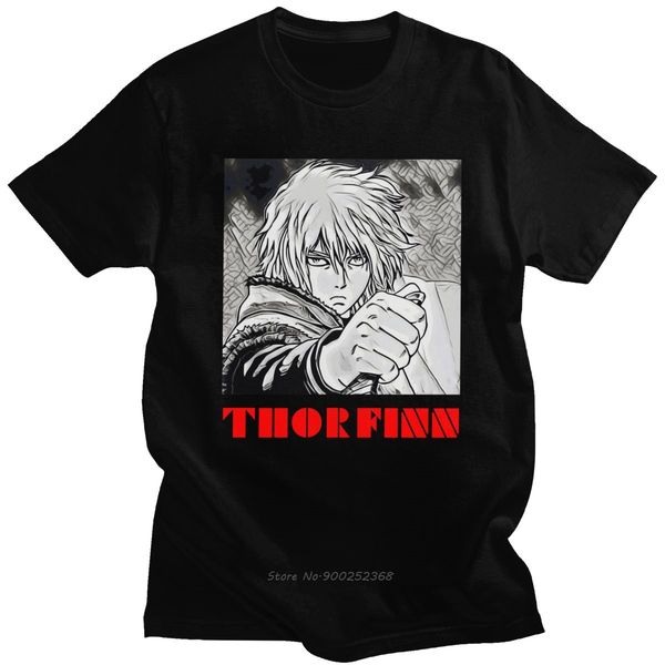 

cool thorfinn vinland saga male short sleeve adventure fiction manga anime karlsefni cotton harajuku hoodie designers t shirts sweatshirt