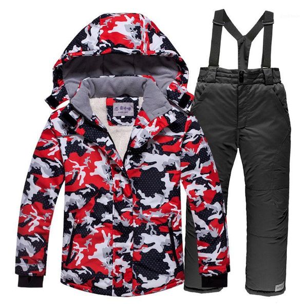 

skiing jackets ski suit for kids winter outdoor windproof waterproof snow girls boys and snowboarding jacket pants children set1
