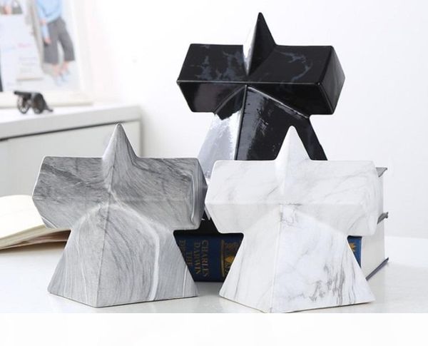 

2020 light luxury nordic irregular ceramic abstract geometric ornaments household soft decoration model room handicraft decoration