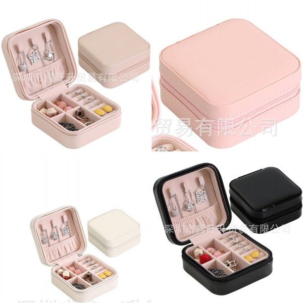 

storage box travel jewelry boxes organizer pu leather display storage case necklace earrings rings jewelry holder gift case boxes 137 k2