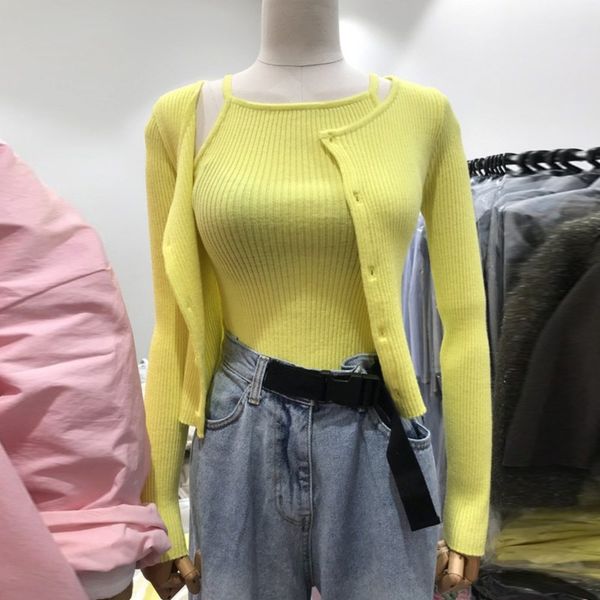 

cg0rr южная корея east gate 2020 осени кардиган износ корейской подвязка женщин жилета sling jacketvest куртка куртка трикотажных новые женщ, White;black