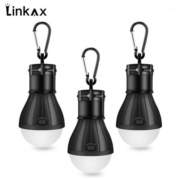 

3pcs/6pcs mini portable lighting lantern tent light led bulb emergency lamp waterproof hanging hook camping light1