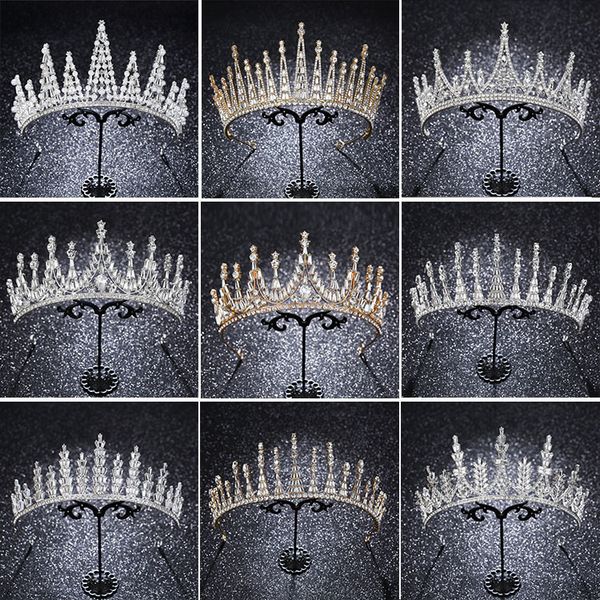 

headdress bride atmosphere crown 2020 new european wedding dress accessories princess hair band, Silver