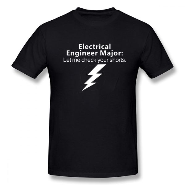 

sport electrial engineer major t shirt men short sleeve cotton funny creative mans tshirt gift t-shirt