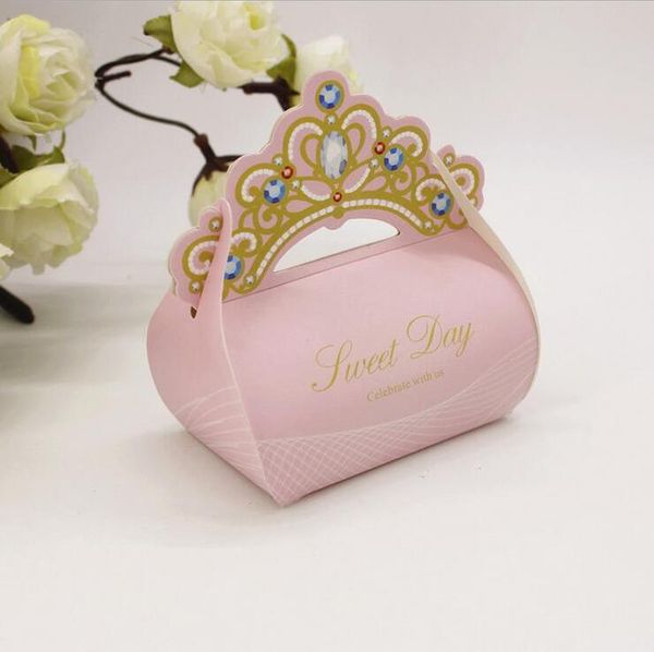 

300pcs 2017 new wedding candy gift box европейский кронпринцесса вручая мешок wedding упаковка подарков коробки bbyvmb bwkf