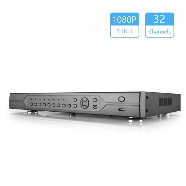 

32ch dvr hybrid 5-in-1 cvi/tvi cvbs/ ahd/ip security digital video recorder easy remote access1, Black;white