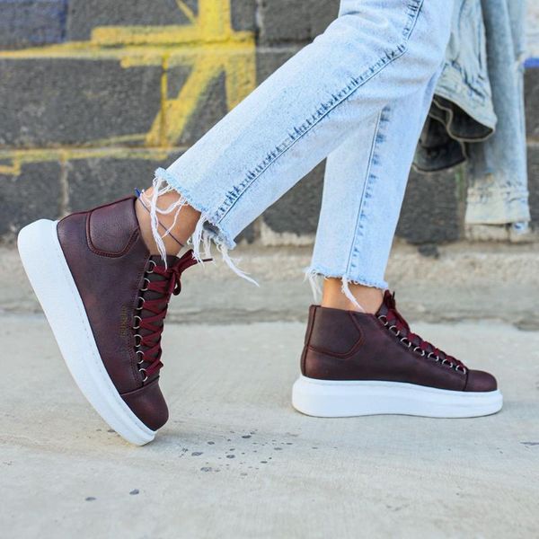 

chekich ch258 it women 's boots burgundy sports half wrist classic postal 2021 fashion orthopedic high white base daily comfortable clo, Black