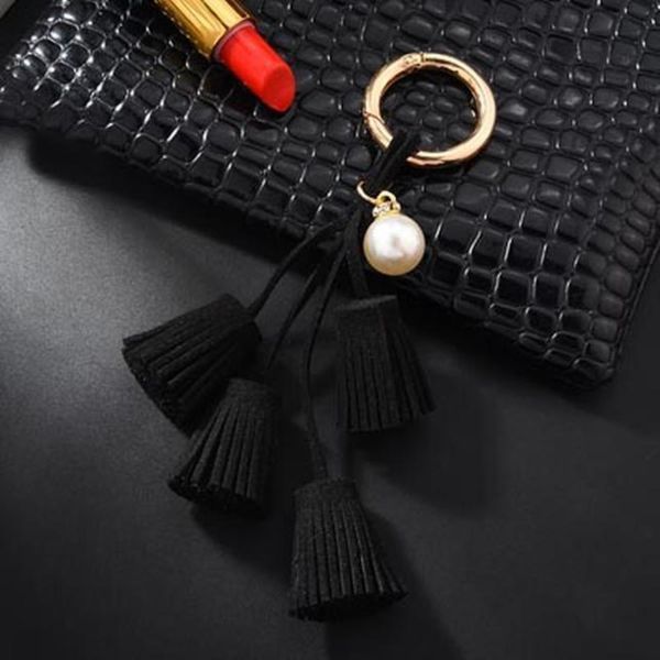 

new personalized gold leather tassel key chain women bag charm key ring valentines day gift women keychain jewelry eh312 h sqcupq