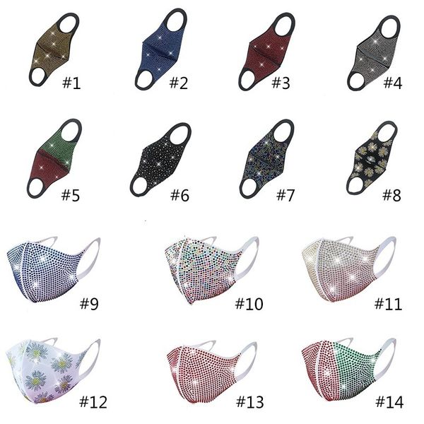 

star rhinestone sequin fashion diamond nightclub party personality designer masks pm2.5 dustproof protective mask hh9-3116