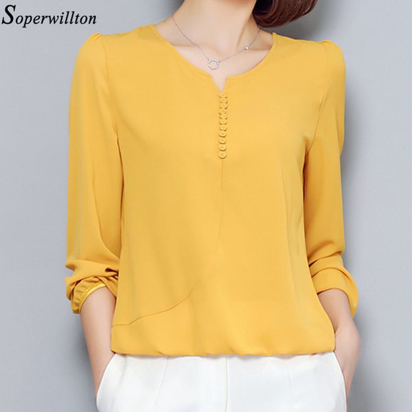 

women shirt womens blouse office ladies 2020 spring autumn long sleeve chiffon blusa camisa feminina plus size 4xl fall h5 lj200831, White