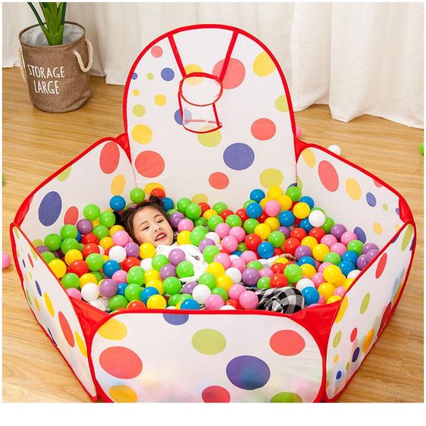 

1,5 м портативный ребенок playpen детская мяч яма с баскетбольным обруч дети сухой шар бассейн складной крытый открытый балэн wmtrbz