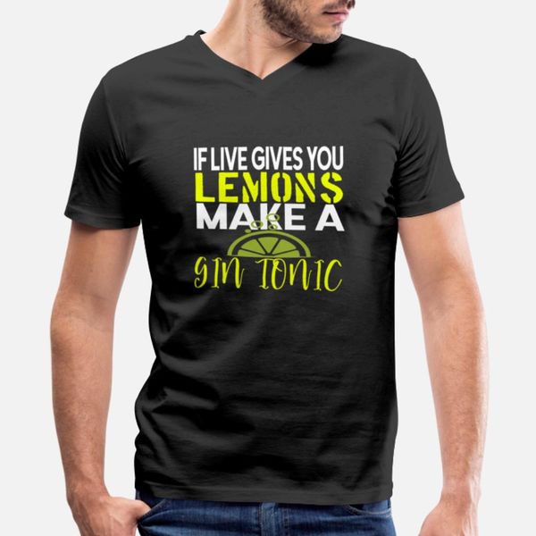 

if live gives you lemons make a gin tonic designers graphic t shirt crewneck black latest tracksuit hoodie sweatshirt