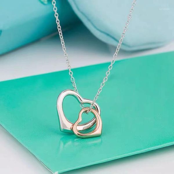 

s925 sterling silver necklace fashion charm jewelry lady necklace lovers holiday gift1