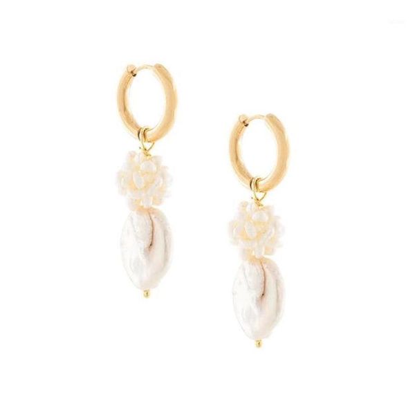 

exquisite designer creative pearl earrings ladies jewelry statement novelity pearl drop pendientes earrings new1, Silver