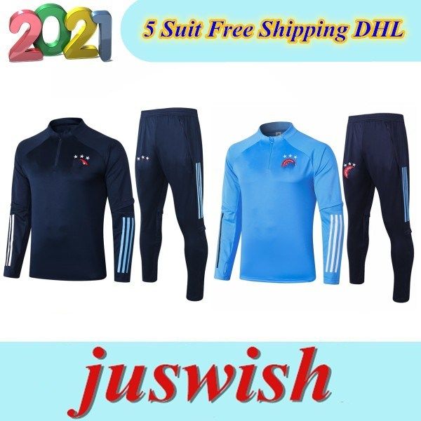 

2020 2021 ajax men football tracksuit ajax soccer training suit 20 21 de jong 10 survetement de foot chandal jogging, Black