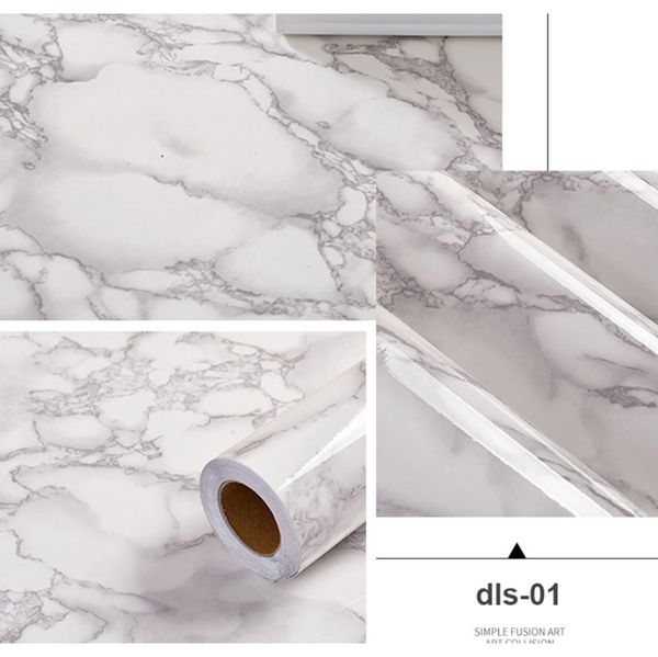 

marble self adhesive wallpaper waterproof bathroom contact paper counterkitchen oil proof wall sticker toilets tile stickers f wmtuxm