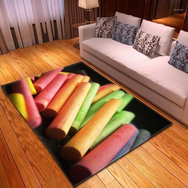 

3d fashion colorful living room carpet kids bedroom rug personalized children's doodle custom playmat bedside area rug1