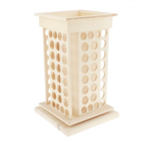 

handmade rotating wood essential oil perfume display rack stand organizer holder, portable carrying case for essential oils1