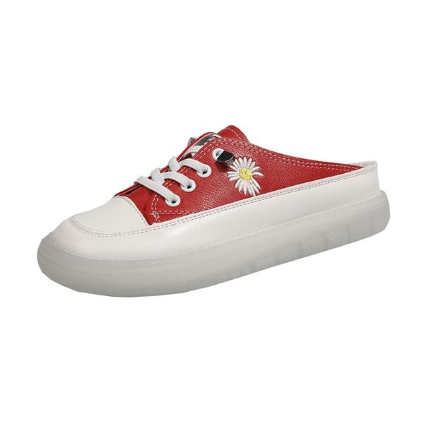 

jinjin-42-22-smallwhite shoes for women without heels and half-tuck students korean version of baitie casual shoes women breat y200801, Black