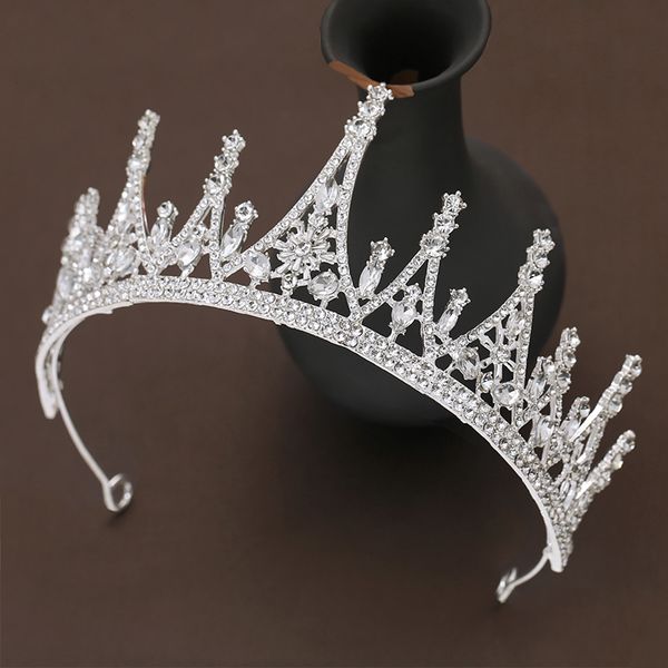 

bridal headdress 2020 new korean high end crown atmosphere silver princess dress wedding hair band accessories