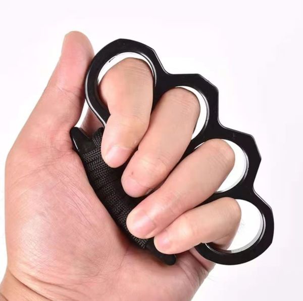 

self defense metal iron four finger tiger metal ring fight legal ring glass fiber defense hand brace against 00256
