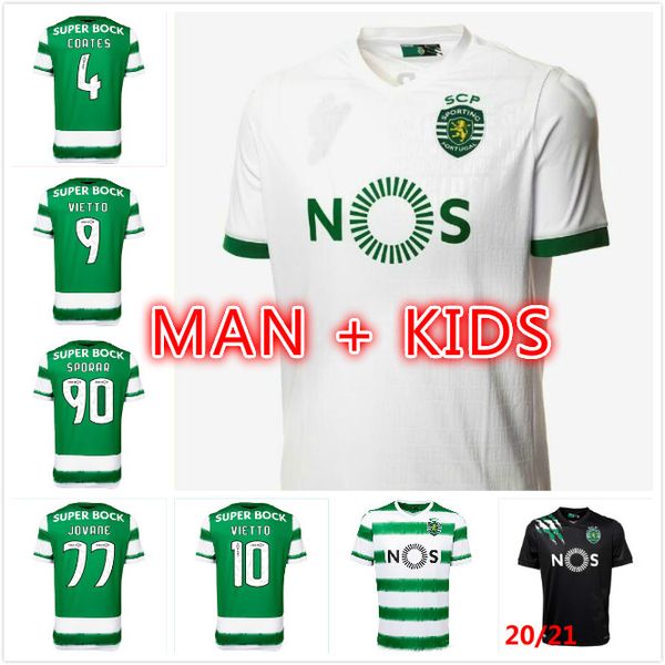 

new 20 21 sporting cp lissabon soccer jersey phellype 2020 2021 fernandes dost vietto coates acuna jovane football shirt, Black;yellow