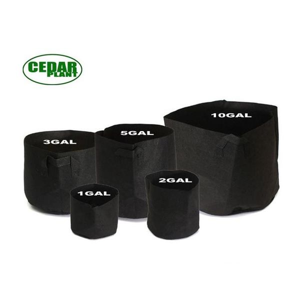 

100pcs moq planting bag wholesale non-woven fabric pots plant pouch root container flower/vegetable growing pots gar jllnff trustbde