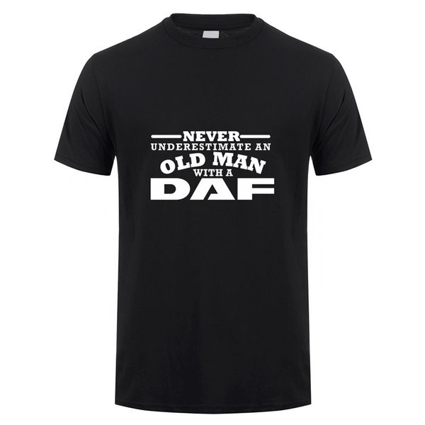 

дизайнеры балахон смешной никогда недооценка старик с daf новая летняя мода с коротким рукавом футболки толстовка
