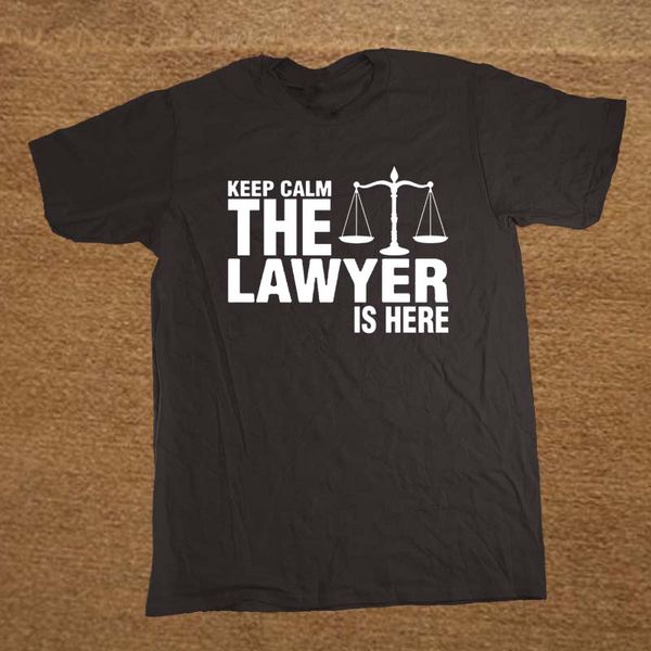 

sport keep calm the lawyer is here valentine's party t shirt funny tshirt mens clothing short sleeve camisetas t-shirt