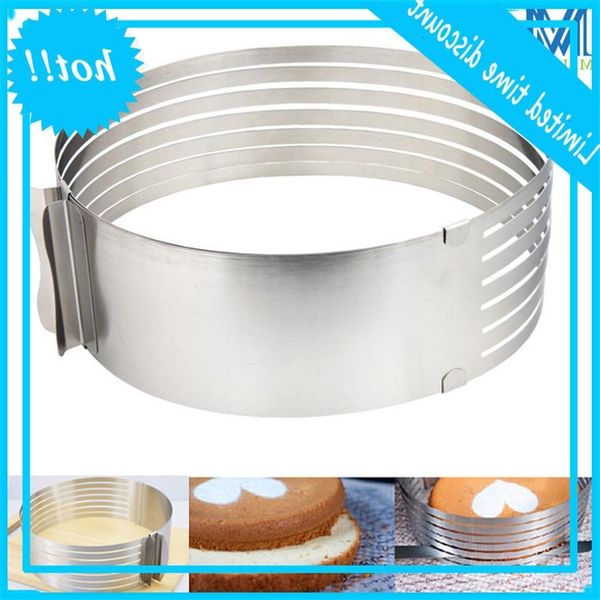 

6-8 inches adjustable round cake rings retractable stainless steel circle mousse ring bakken tools