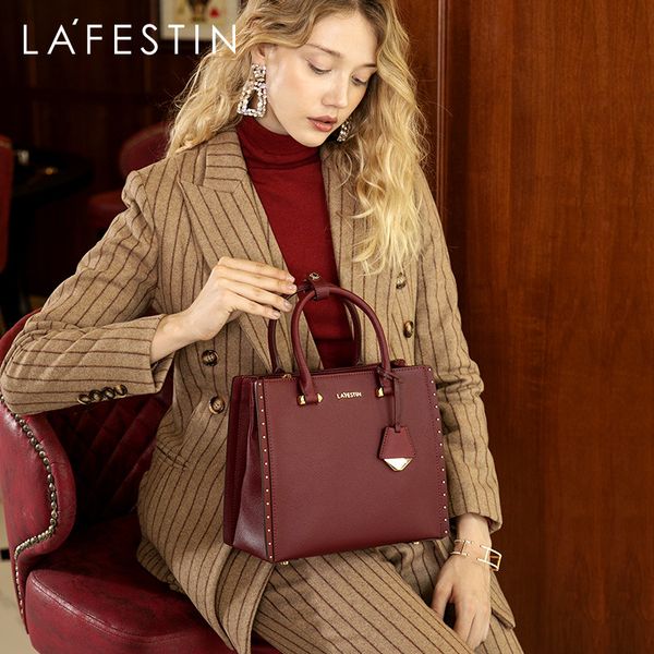 

la festin 2020 new women handbag leather tote handbags luxury multifunctional versatile bag ladies luxury handbags designer bag c0121
