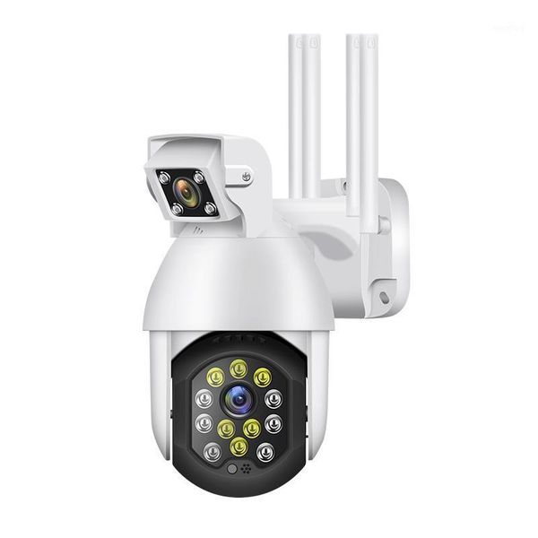 

new ip66 ptz wifi ip camera outdoor 4x digital zoom night full color wireless h.265 p2p security cctv camera two way speak audio1