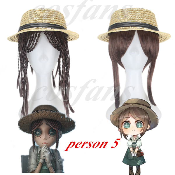 

costume accessories games identity v cosplay wigs gardener emma woods wig hat halloween carnival party costume role play wig +hat full set i, Silver