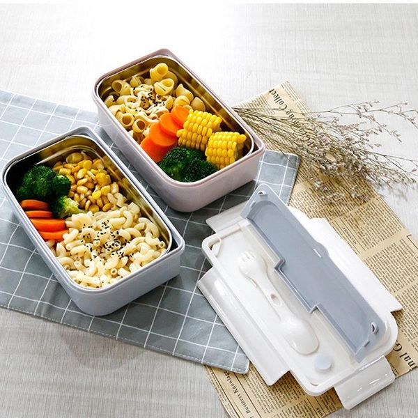 

baispo stainless steel lunch box bpa bento box thermal food container portable lunchbox for picnic students office workers bbymny