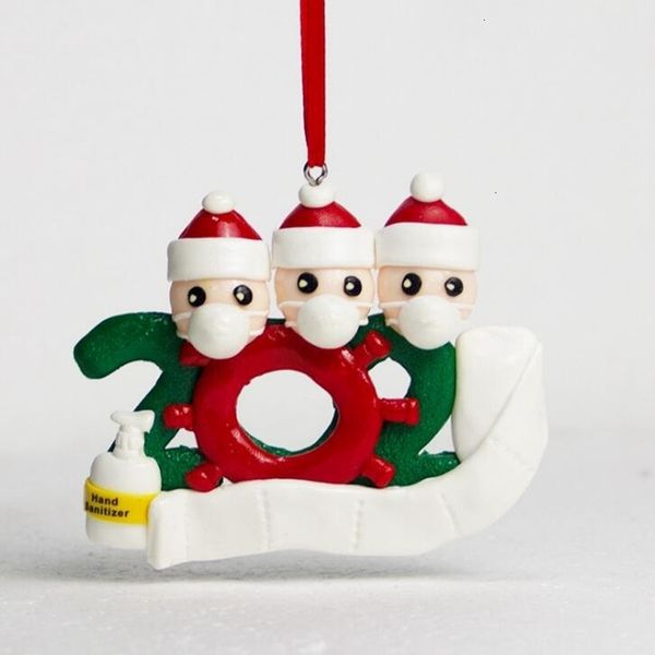 

polymer clay christmas tree ornament 2020 xmas hanging ornaments santa claus family christmas pendant party decorations yya473 sea shipping8