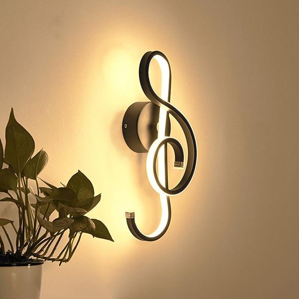 

wall lamp creative musical note light decorative led for cafe el home bedside