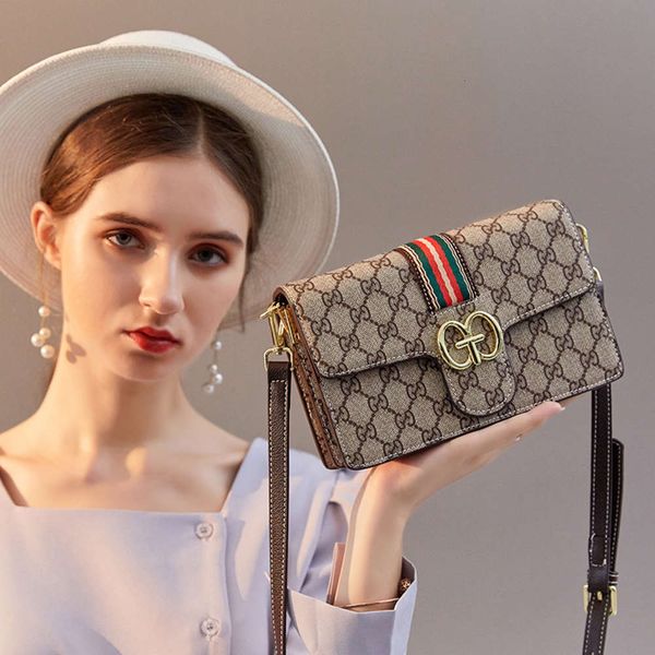 

luxurys designers french niche western style leather women's new 2021 small square bag, high sense of texture, fashionable crossbody