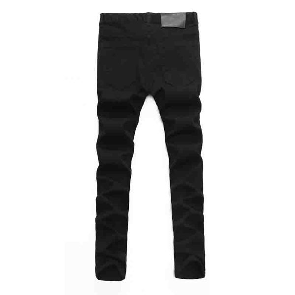 

mens jeans european and american style men slim stretch long jean casual denim trousers fashion new black color washed pencil pants, Blue