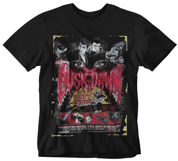 

dusk to dawn t shirt retro vampire tee mexico titty twister movie 90s cool sport hooded sweatshirt hoodie