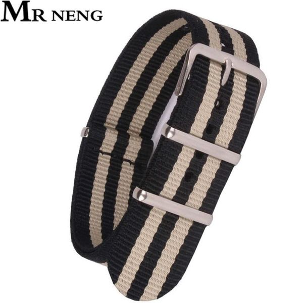 

г-н ненг марка 18 20 ремешок 22 мм нато нейлон woven волокна ремешок 18мм человек женщины часы браслет ремешок наручные часы ремешок пряжка