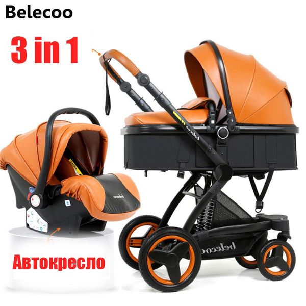 

belecoo baby stroller 3 in 1 cortical bi-directional high-view absorber baby strollers2 in 1