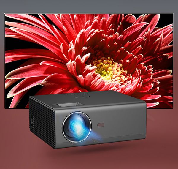 

3500 lumes portable projector mini 720p led home theatre projector 1080p 4k 130 inch display support side projection handy projector