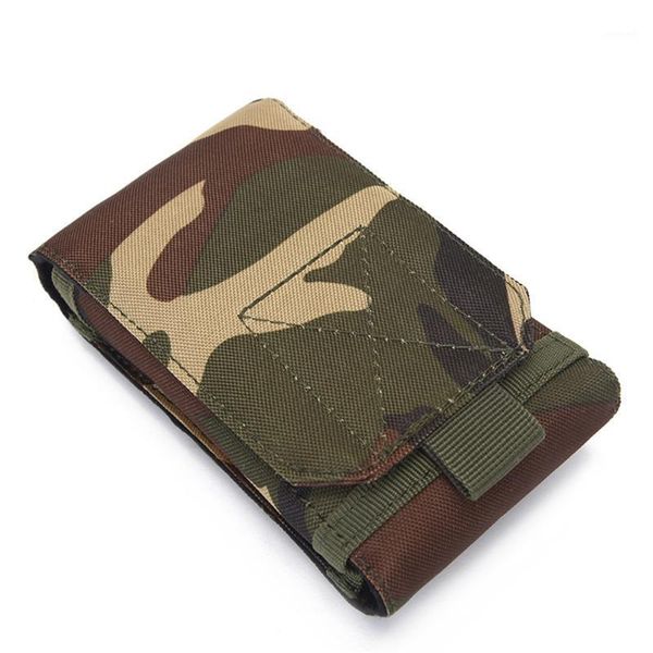 

outdoor camouflage waist bag tactical army phone holder sport belt bag case waterproof nylon sport hunting camo bags in backpack1