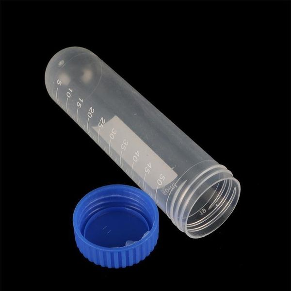 

50ml screw cap round bottom centrifuge tube plastic test tubes with scale laboratory ample vial container lab suppli qylvgn